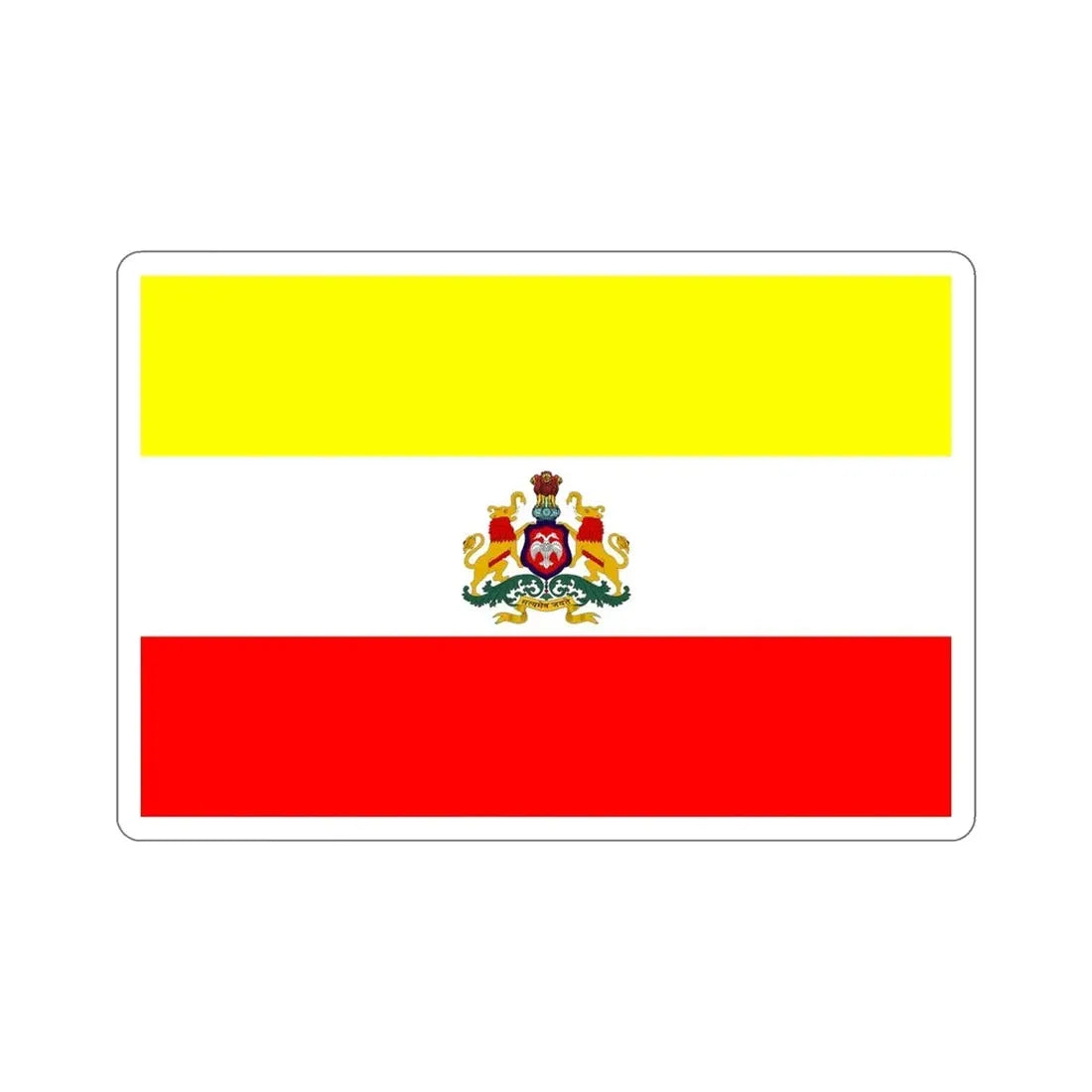 Karnataka 2018 Proposed Flag (India) STICKER Vinyl Die-Cut Decal - The Sticker Space