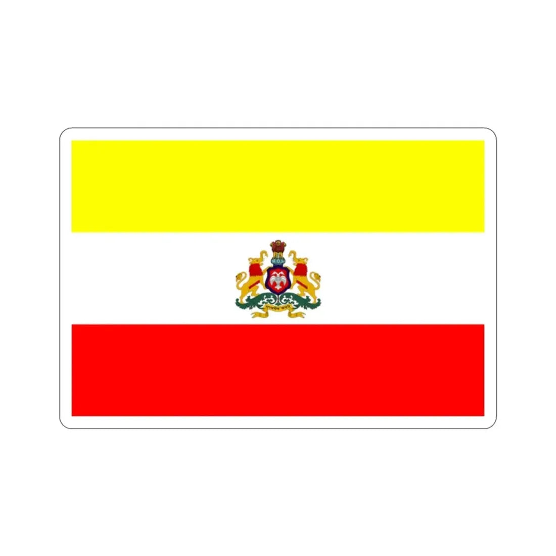 Karnataka 2018 Proposed Flag (India) STICKER Vinyl Die-Cut Decal - The Sticker Space