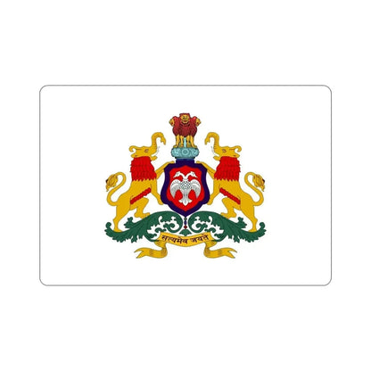 Karnataka Flag (India) STICKER Vinyl Die-Cut Decal 4 Inch - The Sticker Space