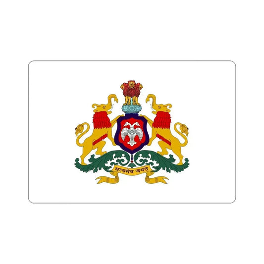 Karnataka Flag (India) STICKER Vinyl Die-Cut Decal 6 Inch - The Sticker Space