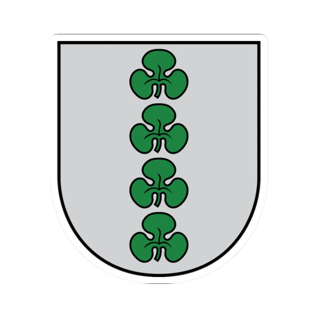 Karsava COA (Latvia) (Coat of Arms) STICKER Vinyl Kiss-Cut Decal 2 Inch White - The Sticker Space