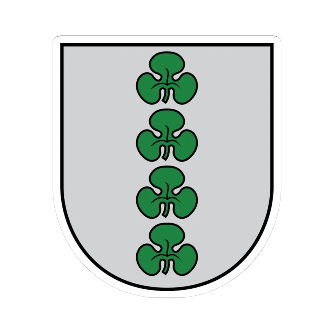 Karsava COA (Latvia) (Coat of Arms) STICKER Vinyl Kiss-Cut Decal 3 Inch White - The Sticker Space