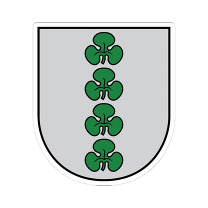 Karsava COA (Latvia) (Coat of Arms) STICKER Vinyl Kiss-Cut Decal 4 Inch White - The Sticker Space