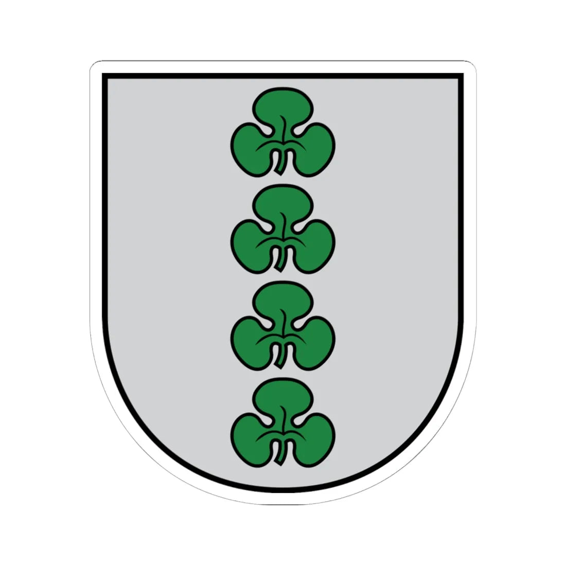 Karsava COA (Latvia) (Coat of Arms) STICKER Vinyl Kiss-Cut Decal 6 Inch White - The Sticker Space