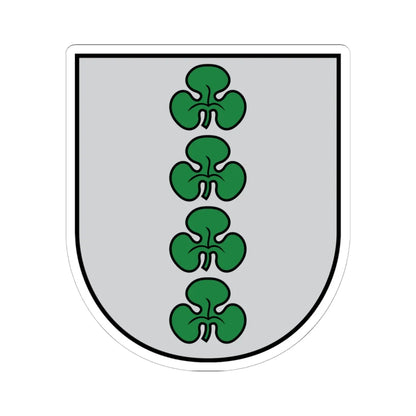 Karsava COA (Latvia) (Coat of Arms) STICKER Vinyl Kiss-Cut Decal 6 Inch White - The Sticker Space