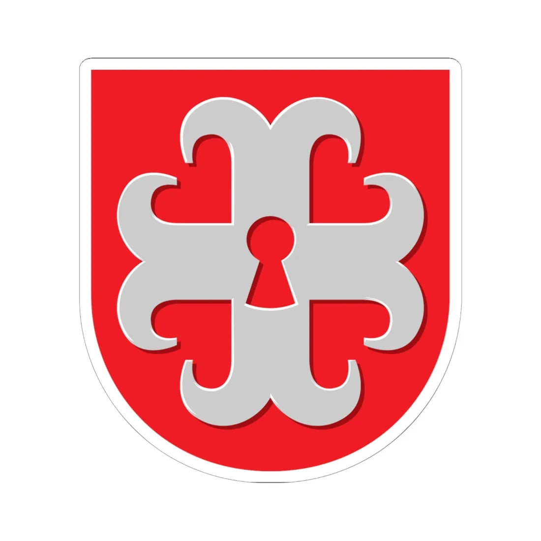 Karstula.vaakuna (Finland) (Coat of Arms) STICKER Vinyl Kiss-Cut Decal 6 Inch White - The Sticker Space