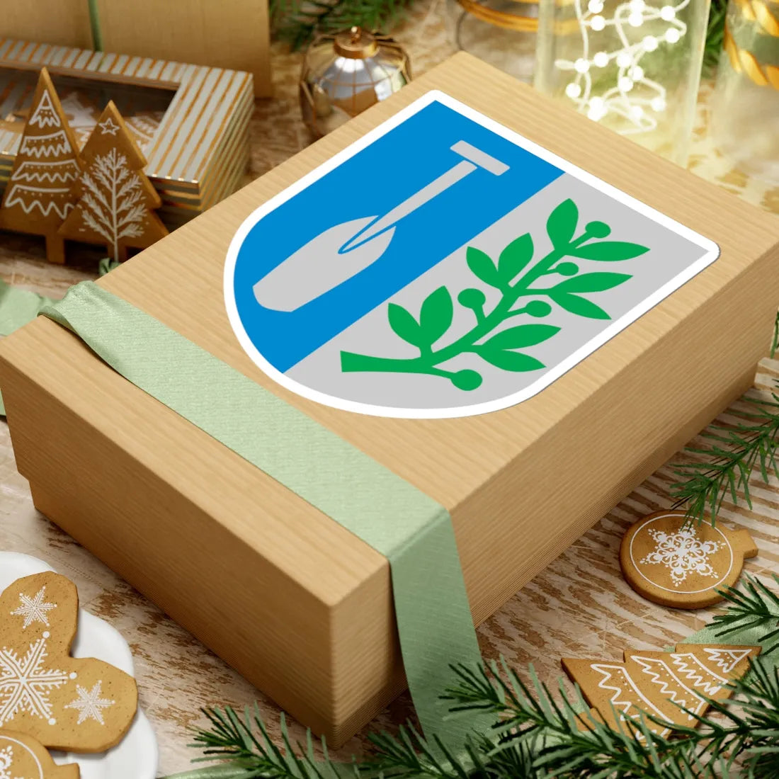 Kaskinen.vaakuna (Finland) (Coat of Arms) STICKER Vinyl Kiss-Cut Decal - The Sticker Space