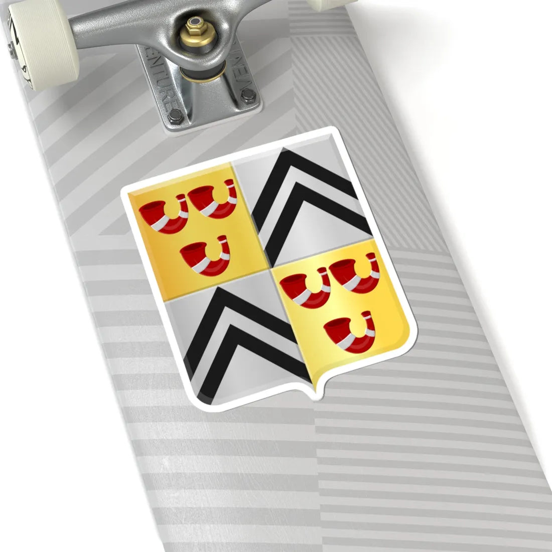 Kasteelbrakel wapen (Belgium) (Coat of Arms) STICKER Vinyl Kiss-Cut Decal - The Sticker Space