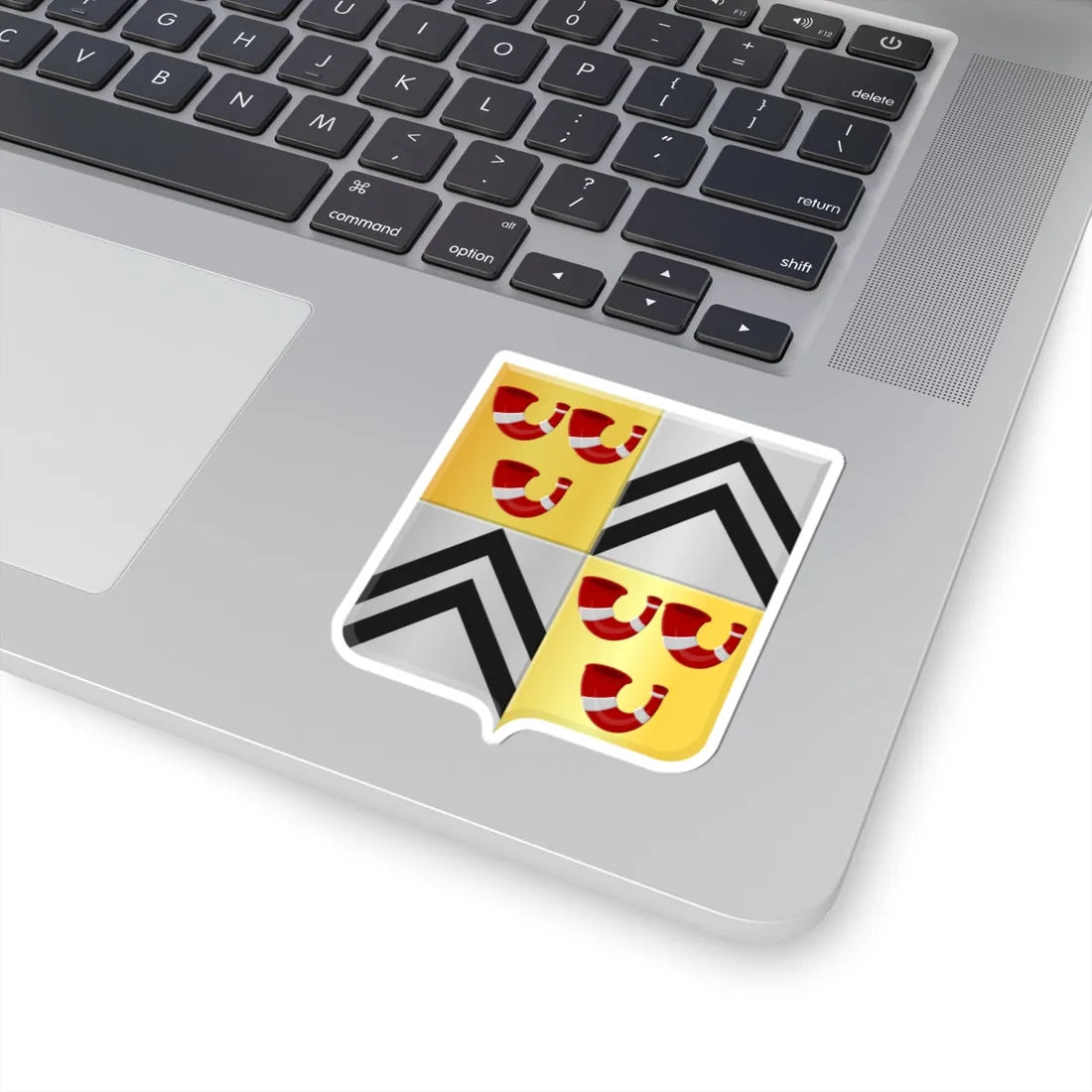 Kasteelbrakel wapen (Belgium) (Coat of Arms) STICKER Vinyl Kiss-Cut Decal - The Sticker Space