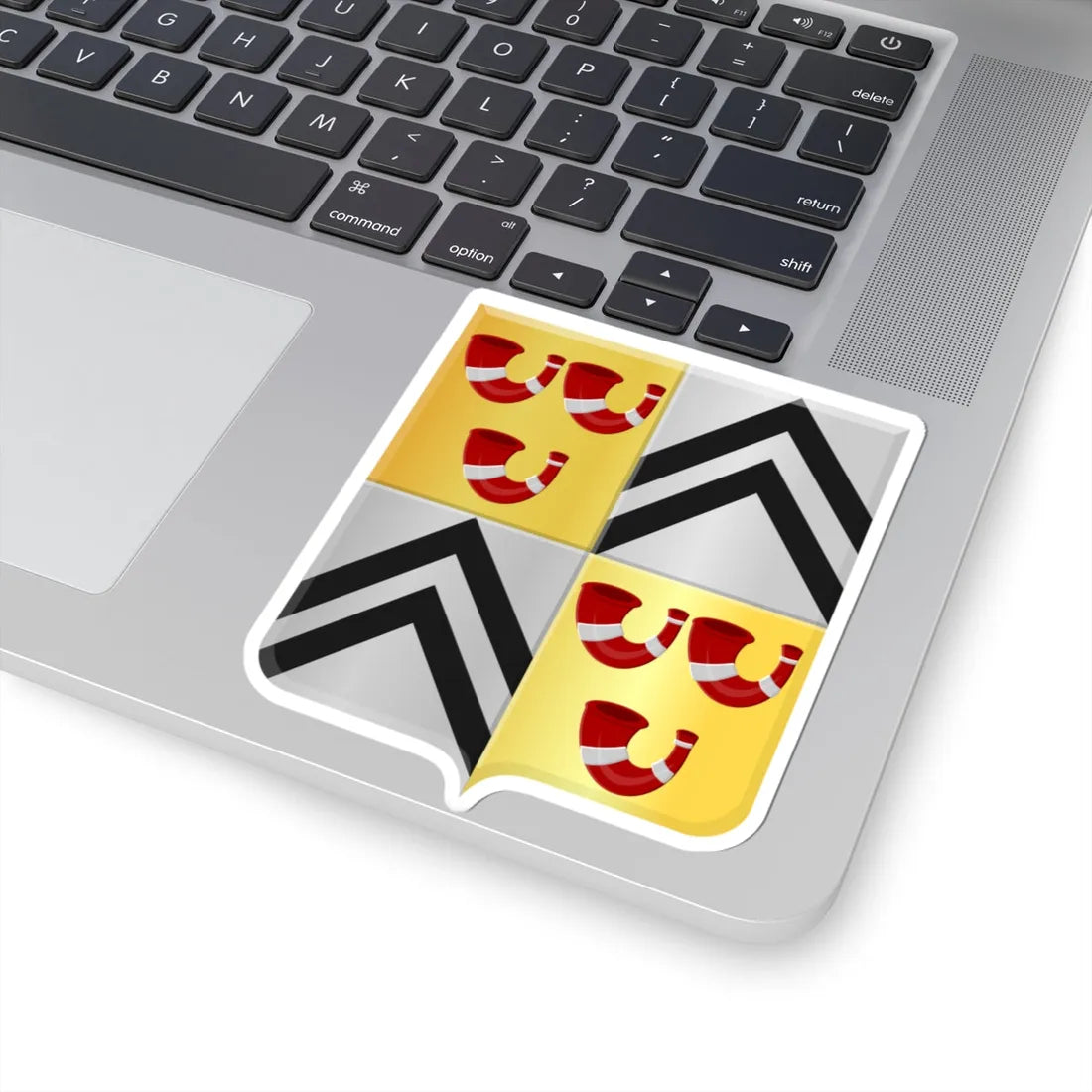 Kasteelbrakel wapen (Belgium) (Coat of Arms) STICKER Vinyl Kiss-Cut Decal - The Sticker Space