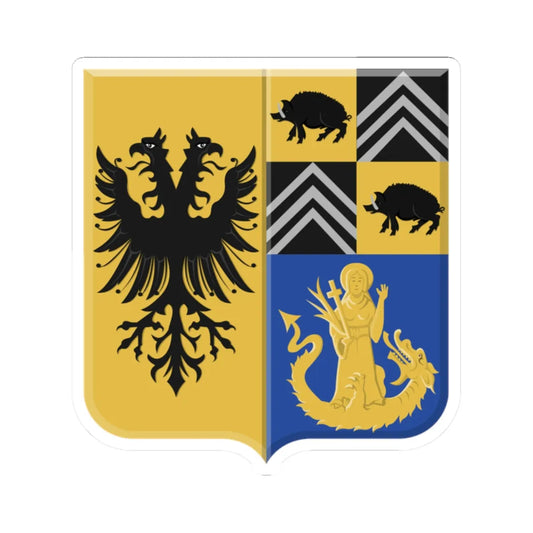 Kasterlee wapen1 (Belgium) (Coat of Arms) STICKER Vinyl Kiss-Cut Decal 2 Inch White - The Sticker Space