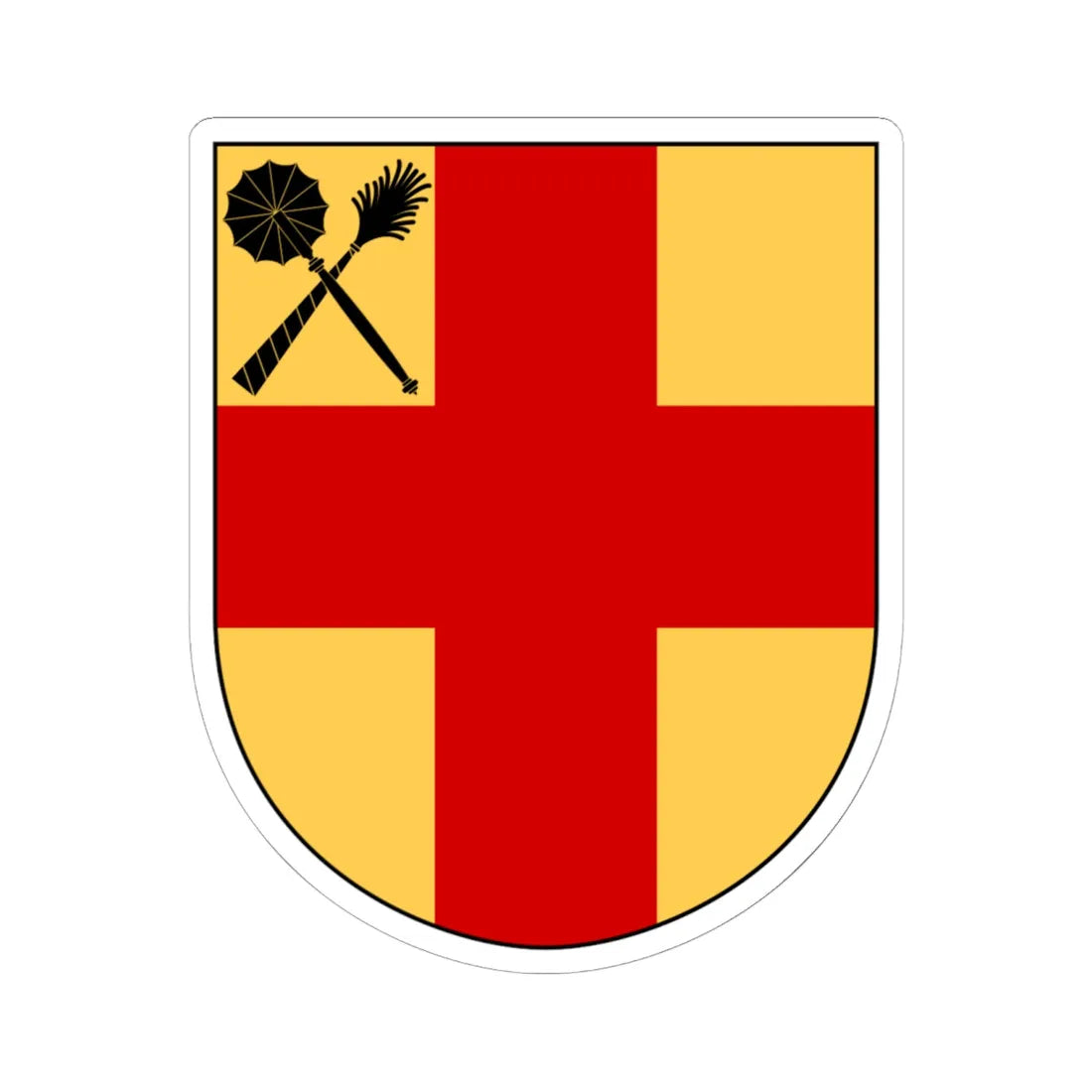 Katedralskolan i Uppsala vapen (Sweden) (Coat of Arms) STICKER Vinyl Kiss-Cut Decal 6 Inch White - The Sticker Space