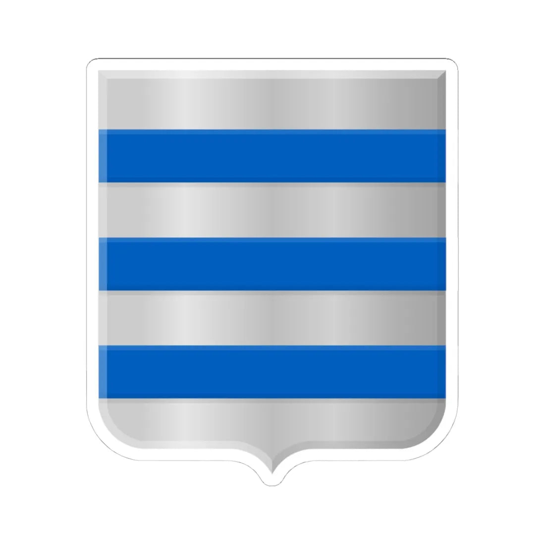 Katendrecht wapen (Netherlands) (Coat of Arms) STICKER Vinyl Kiss-Cut Decal 4 Inch White - The Sticker Space