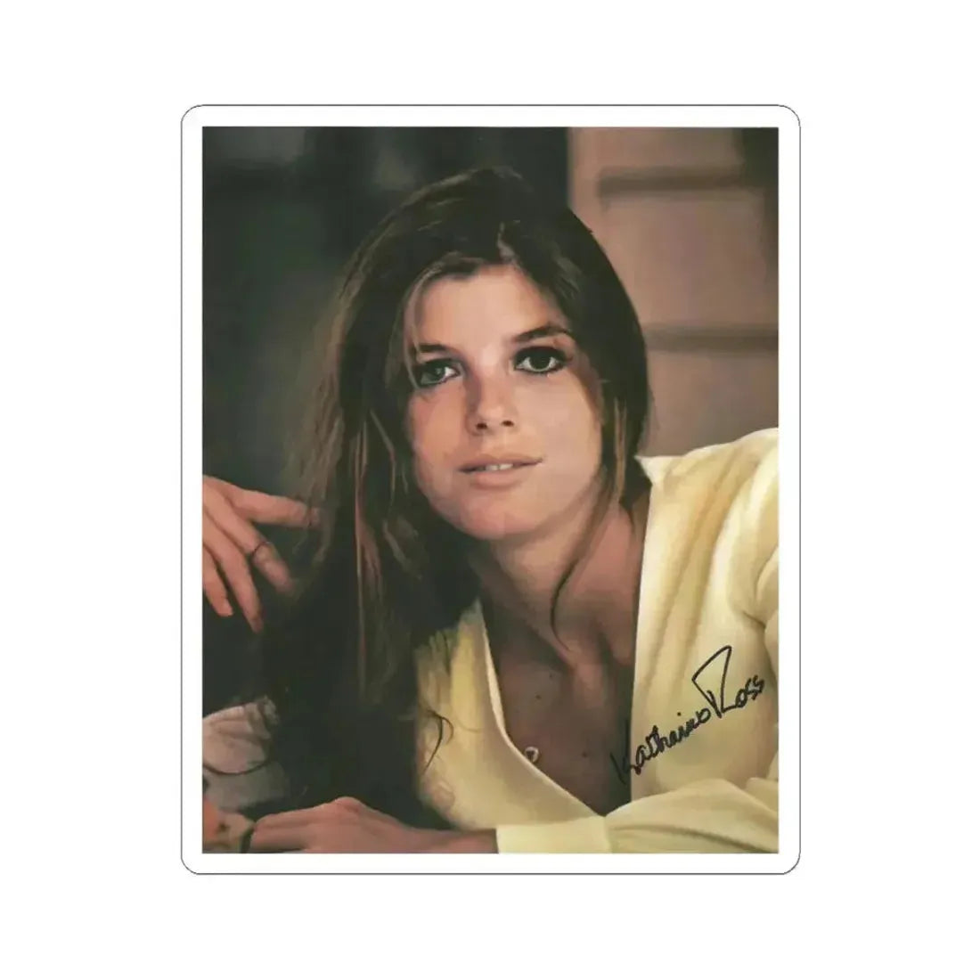 Katharine Ross #85 (Vintage Female Icon) STICKER Vinyl Kiss-Cut Decal 3 Inch White - The Sticker Space