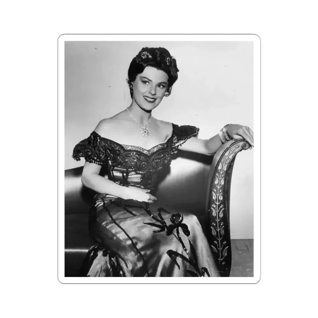 Kathleen Crowley #19 (Vintage Female Icon) STICKER Vinyl Kiss-Cut Decal 6 Inch White - The Sticker Space