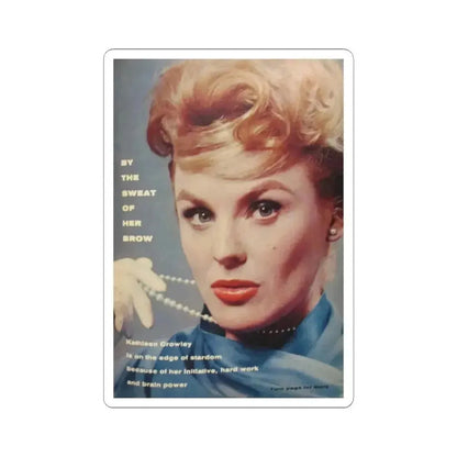 Kathleen Crowley #23 (Vintage Female Icon) STICKER Vinyl Kiss-Cut Decal 4 Inch White - The Sticker Space