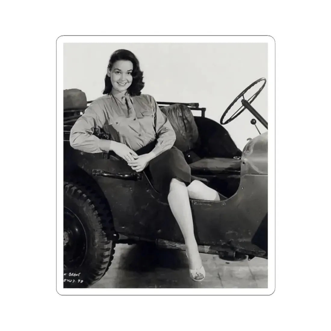 Kathryn Grant #67 (Vintage Female Icon) STICKER Vinyl Kiss-Cut Decal 4 Inch White - The Sticker Space