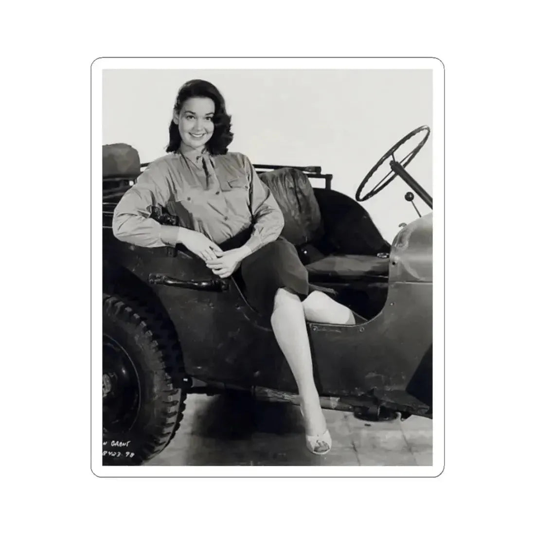 Kathryn Grant #67 (Vintage Female Icon) STICKER Vinyl Kiss-Cut Decal 6 Inch White - The Sticker Space