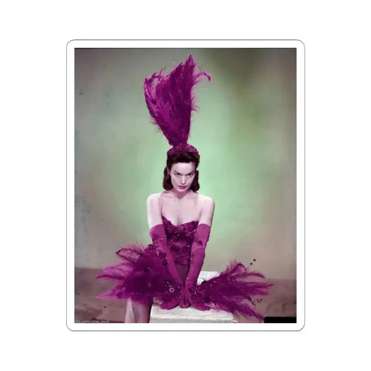 Kathryn Grant #78 (Vintage Female Icon) STICKER Vinyl Kiss-Cut Decal 2 Inch White - The Sticker Space