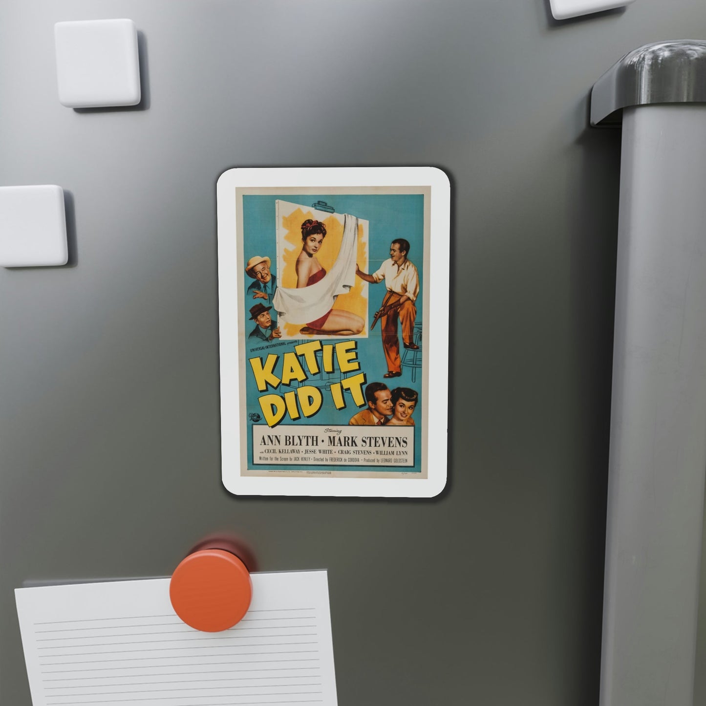 Katie Did It 1950 Movie Poster Die-Cut Magnet-The Sticker Space