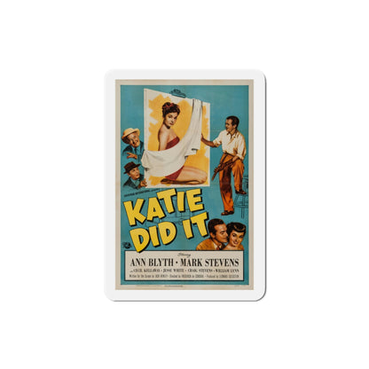 Katie Did It 1950 Movie Poster Die-Cut Magnet-3 Inch-The Sticker Space