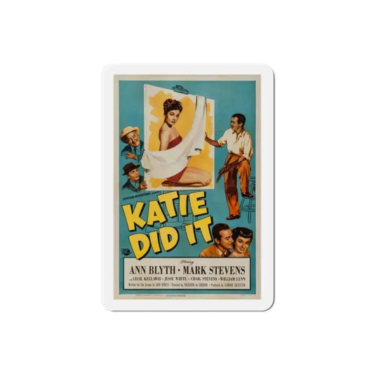 Katie Did It 1950 Movie Poster Refrigerator Magnet 2 Inch - The Sticker Space