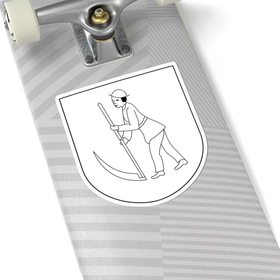 Katowice-Dąbrówka Mała COA 1930 (Poland) (Coat of Arms) STICKER Vinyl Kiss-Cut Decal - The Sticker Space