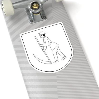 Katowice-Dąbrówka Mała COA 1930 (Poland) (Coat of Arms) STICKER Vinyl Kiss-Cut Decal - The Sticker Space