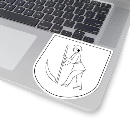 Katowice-Dąbrówka Mała COA 1930 (Poland) (Coat of Arms) STICKER Vinyl Kiss-Cut Decal - The Sticker Space