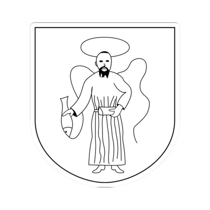Katowice-Piotrowice COA 1930 (Poland) (Coat of Arms) STICKER Vinyl Kiss-Cut Decal 2 Inch White - The Sticker Space