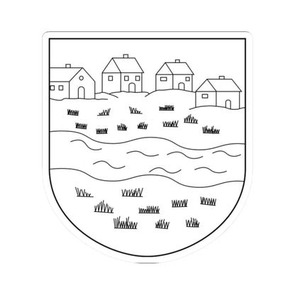 Katowice-Zarzecze COA 1930 (Poland) (Coat of Arms) STICKER Vinyl Kiss-Cut Decal - The Sticker Space