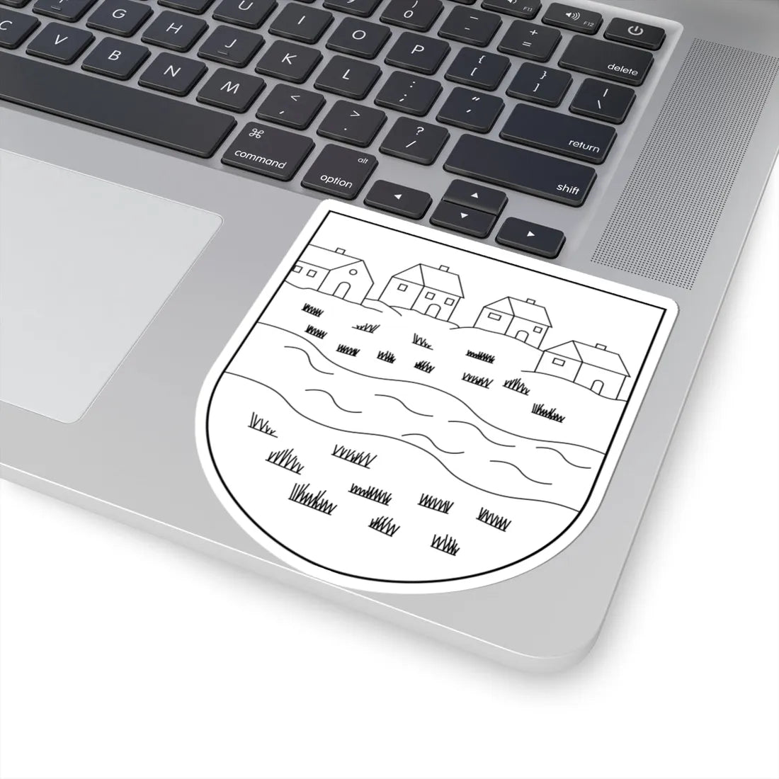 Katowice-Zarzecze COA 1930 (Poland) (Coat of Arms) STICKER Vinyl Kiss-Cut Decal - The Sticker Space