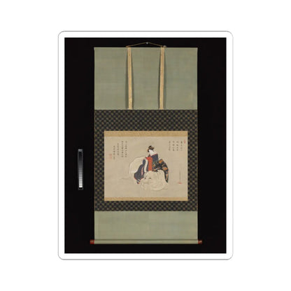 Katsukawa Shunshō 勝川春章 - Courtesan of Eguchi - painting-1770−80; v2 - STICKER Vinyl Kiss-Cut Decal