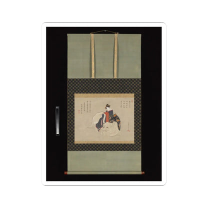 Katsukawa Shunshō 勝川春章 - Courtesan of Eguchi - painting-1770−80; v2 - STICKER Vinyl Kiss-Cut Decal