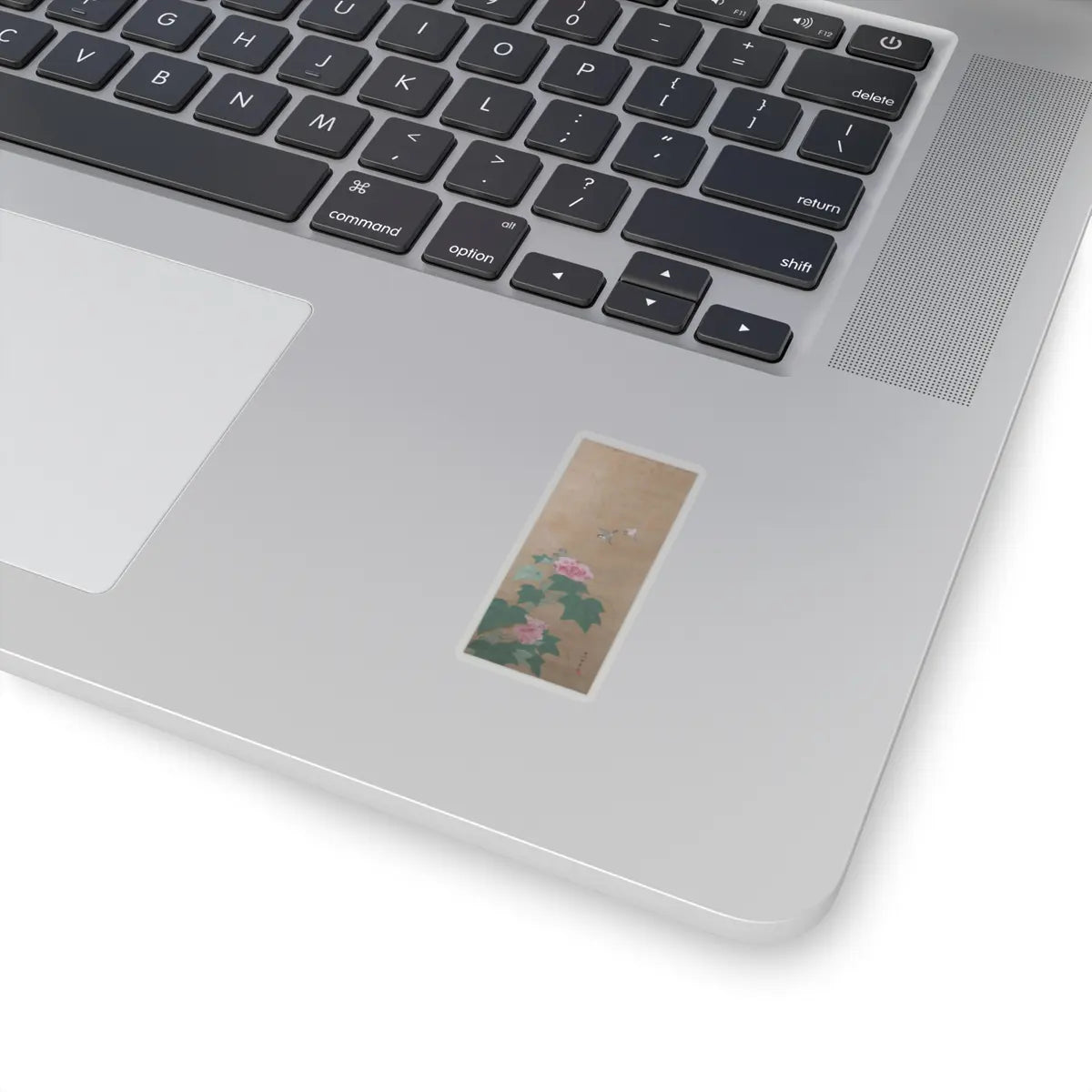 Katsukawa Shunshō　勝川春章 - Rose Mallow (Fuyō) - 18th century v1 - STICKER Vinyl Kiss-Cut Decal