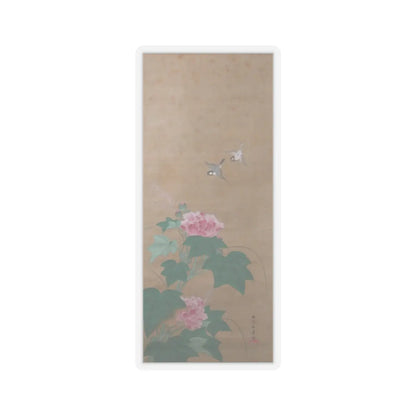 Katsukawa Shunshō　勝川春章 - Rose Mallow (Fuyō) - 18th century v1 - STICKER Vinyl Kiss-Cut Decal