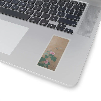 Katsukawa Shunshō　勝川春章 - Rose Mallow (Fuyō) - 18th century v1 - STICKER Vinyl Kiss-Cut Decal