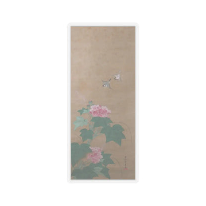 Katsukawa Shunshō　勝川春章 - Rose Mallow (Fuyō) - 18th century v1 - STICKER Vinyl Kiss-Cut Decal