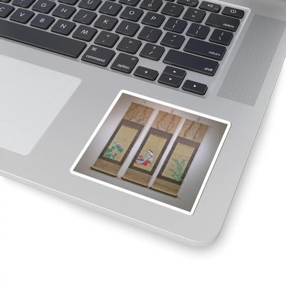 Katsukawa Shunshō　勝川春章 - Rose Mallow (Fuyō) - 18th century v3 - STICKER Vinyl Kiss-Cut Decal
