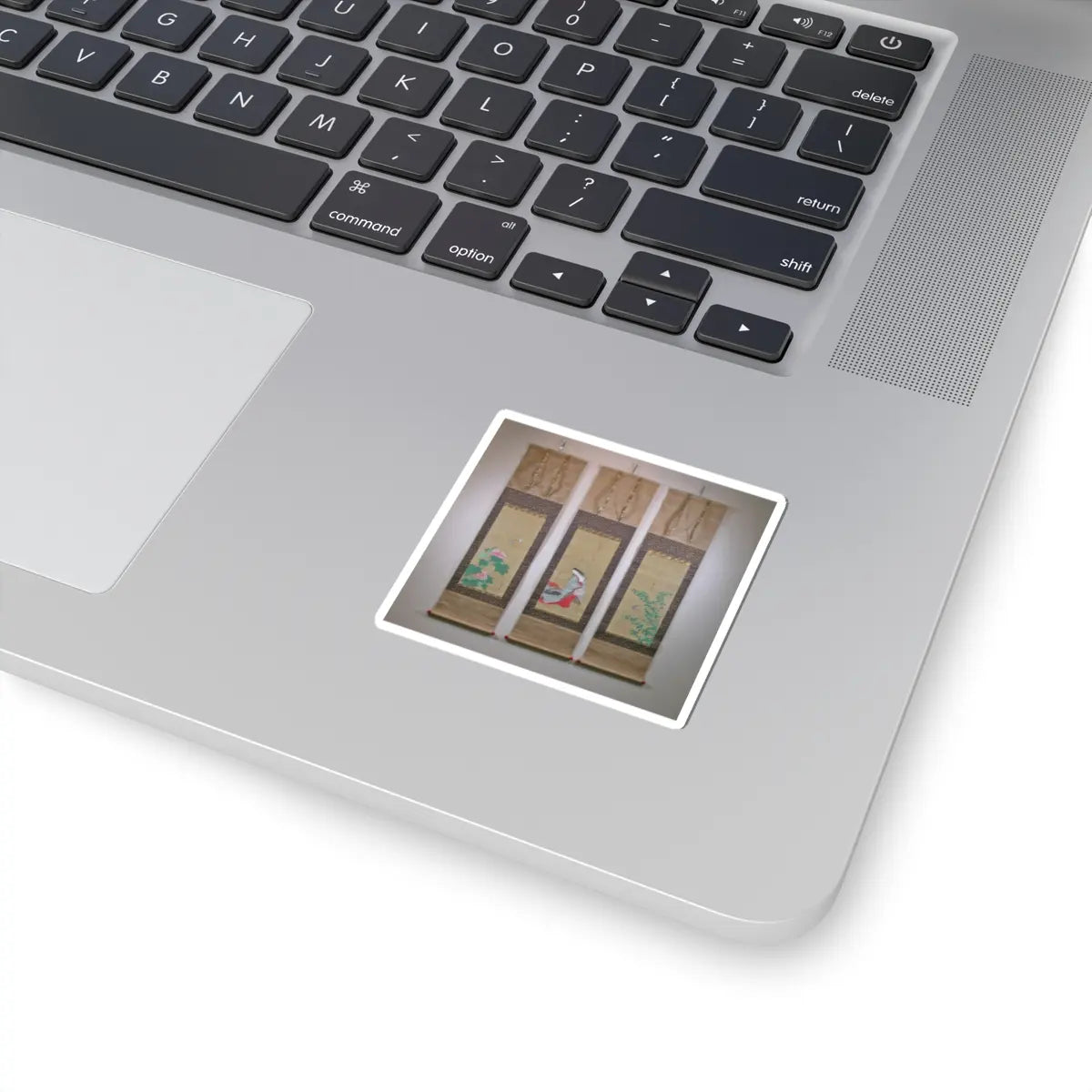 Katsukawa Shunshō　勝川春章 - Rose Mallow (Fuyō) - 18th century v3 - STICKER Vinyl Kiss-Cut Decal