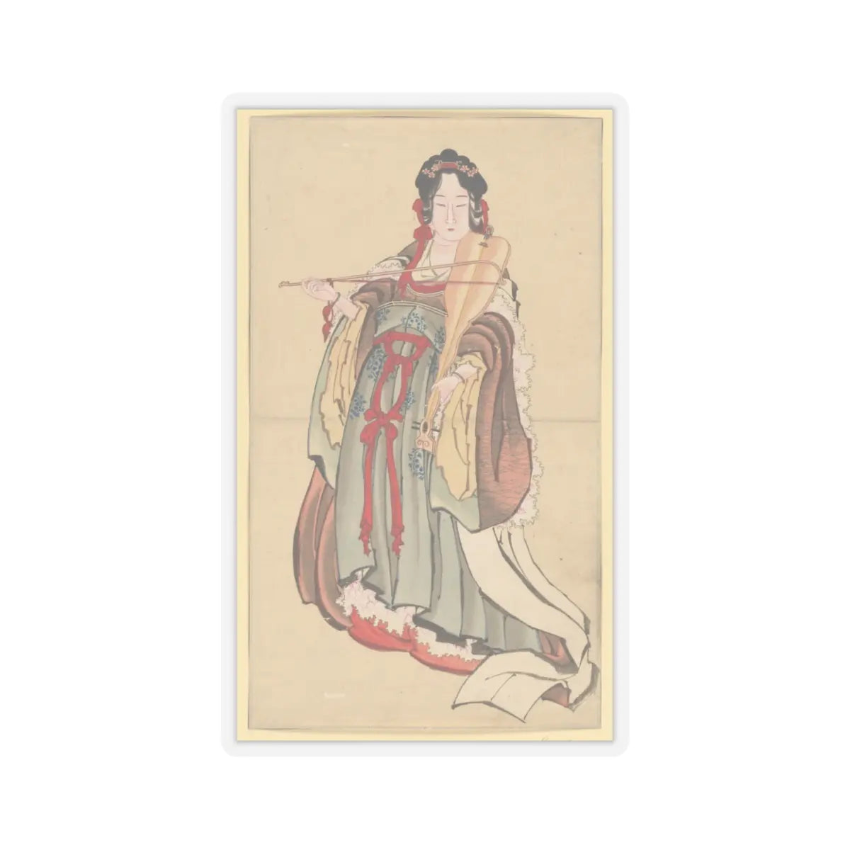 Katsushika Hokusai - Benten (Goddess of Love) - 18th–19th century - STICKER Vinyl Kiss-Cut Decal