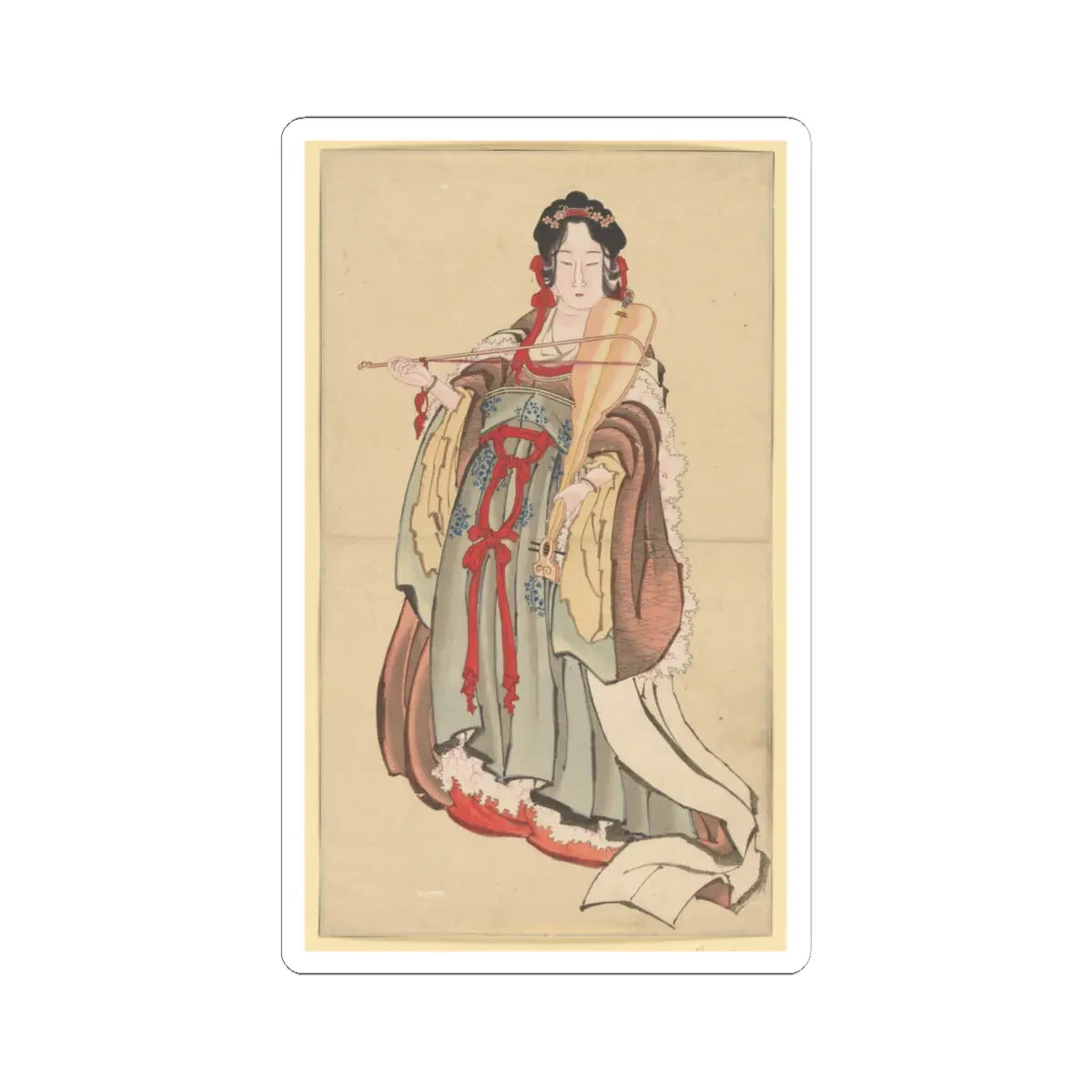 Katsushika Hokusai - Benten (Goddess of Love) - 18th–19th century - STICKER Vinyl Kiss-Cut Decal