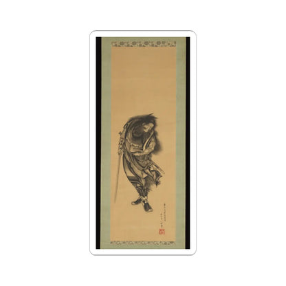 Katsushika Hokusai - Black Shōki, the Demon Queller - 1849 v1 - STICKER Vinyl Kiss-Cut Decal