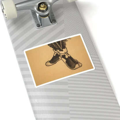Katsushika Hokusai - Black Shōki, the Demon Queller - 1849 v6 - STICKER Vinyl Kiss-Cut Decal