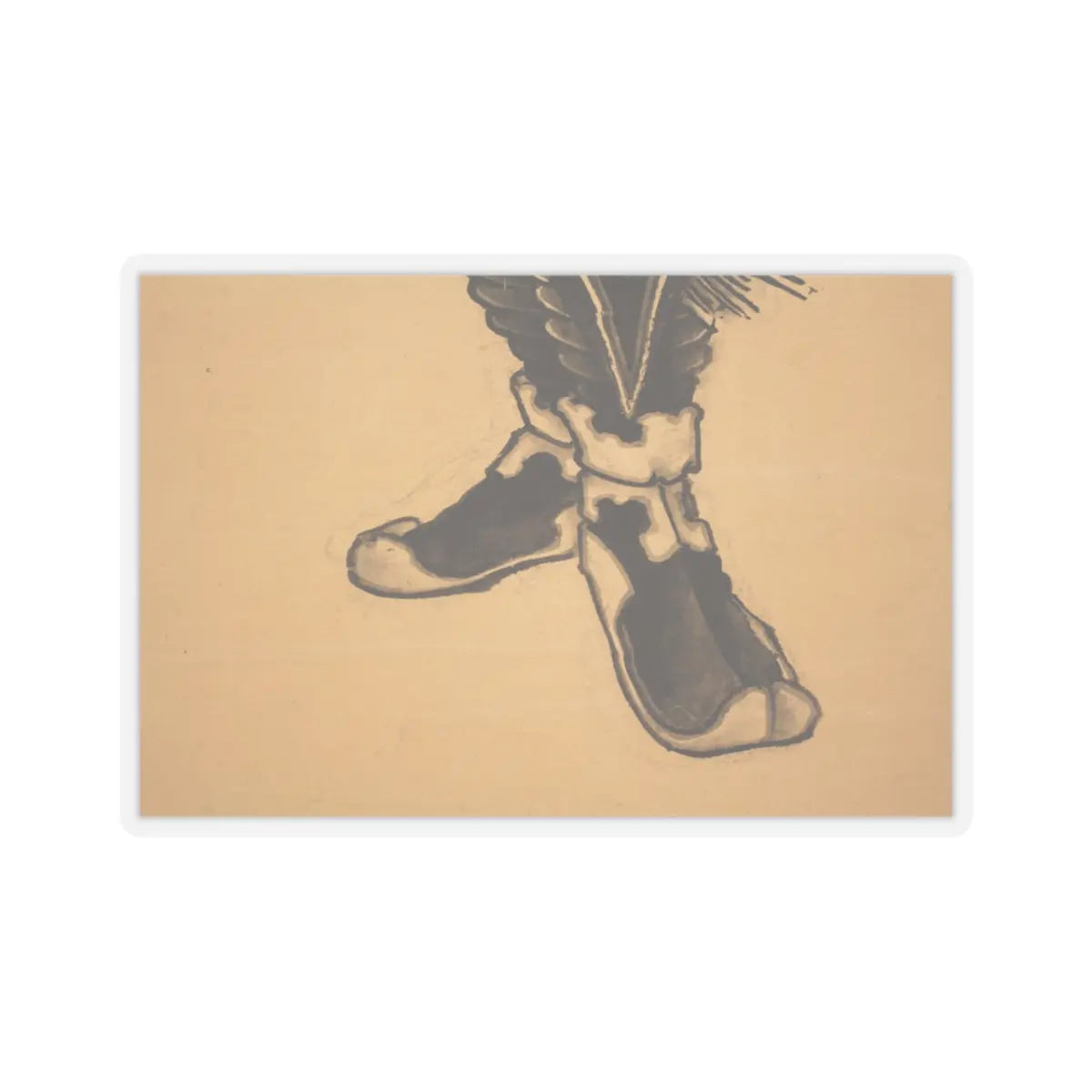 Katsushika Hokusai - Black Shōki, the Demon Queller - 1849 v6 - STICKER Vinyl Kiss-Cut Decal