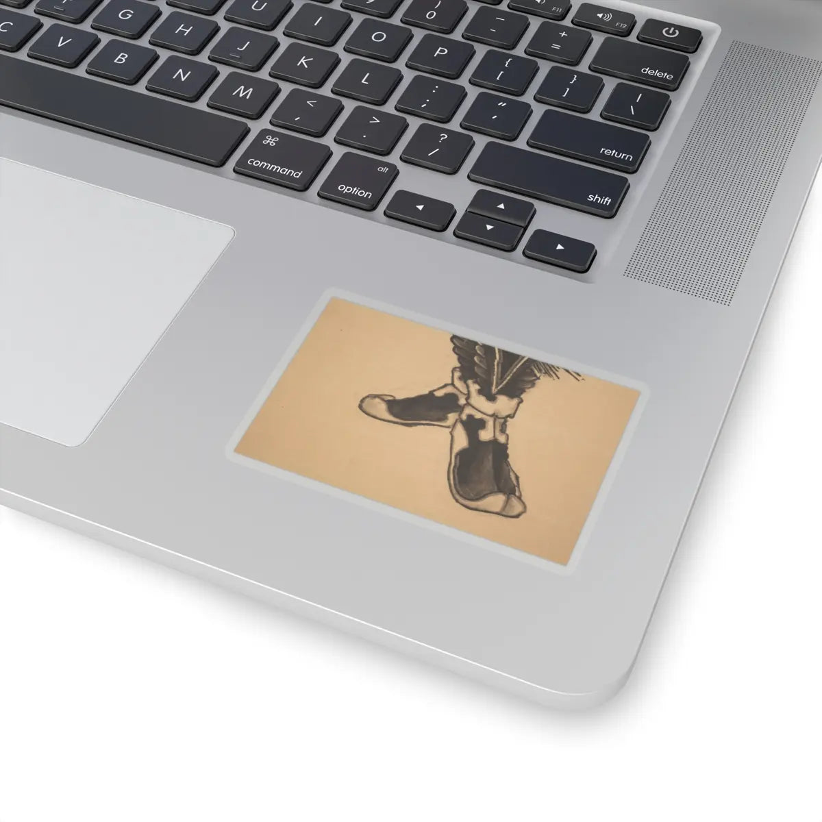 Katsushika Hokusai - Black Shōki, the Demon Queller - 1849 v6 - STICKER Vinyl Kiss-Cut Decal