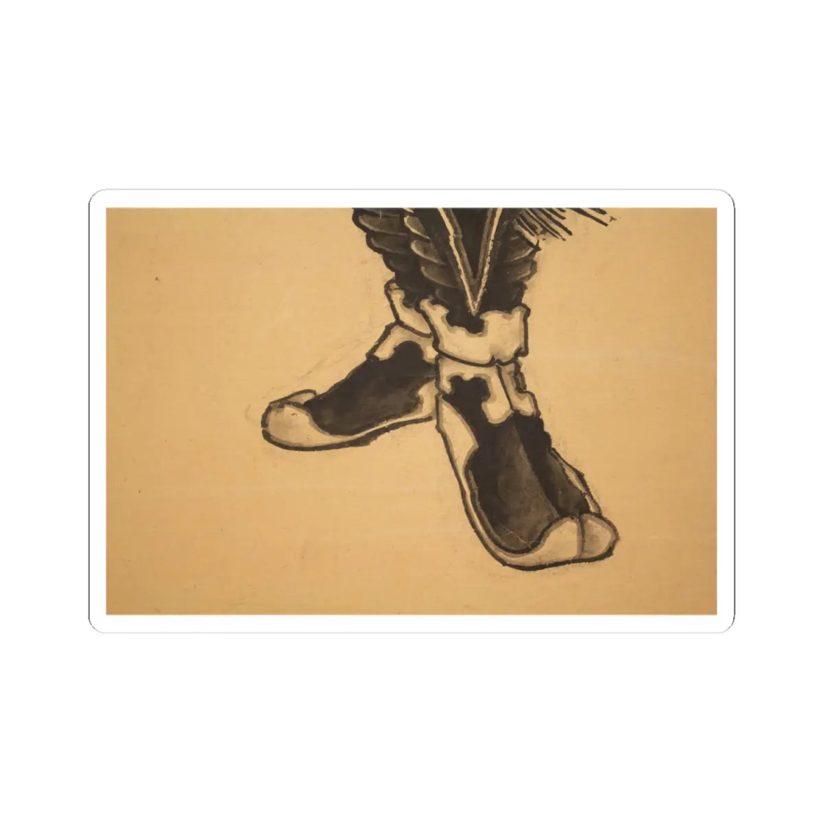 Katsushika Hokusai - Black Shōki, the Demon Queller - 1849 v6 - STICKER Vinyl Kiss-Cut Decal