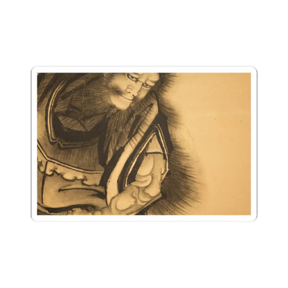 Katsushika Hokusai - Black Shōki, the Demon Queller - 1849 v7 - STICKER Vinyl Kiss-Cut Decal