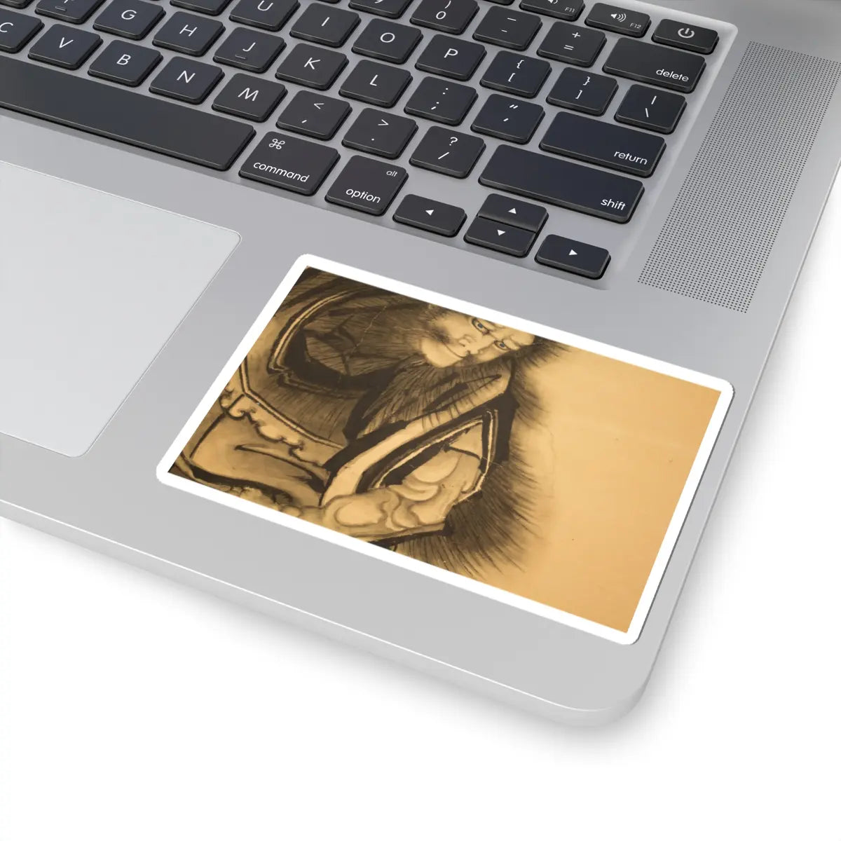 Katsushika Hokusai - Black Shōki, the Demon Queller - 1849 v7 - STICKER Vinyl Kiss-Cut Decal