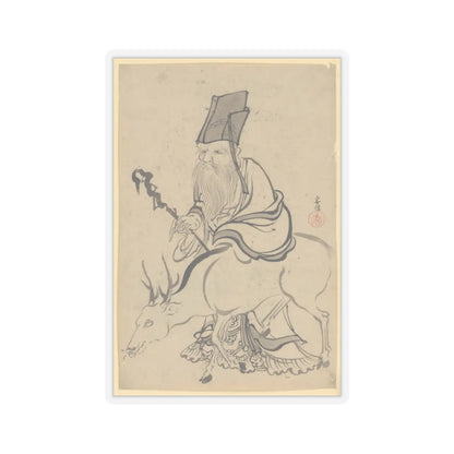 Katsushika Hokusai - Juro (God of Luck) - 18th–19th century - STICKER Vinyl Kiss-Cut Decal